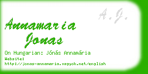 annamaria jonas business card